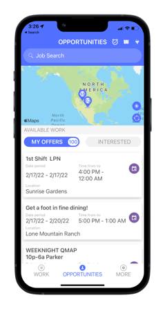 How do I pick up shifts on the app?